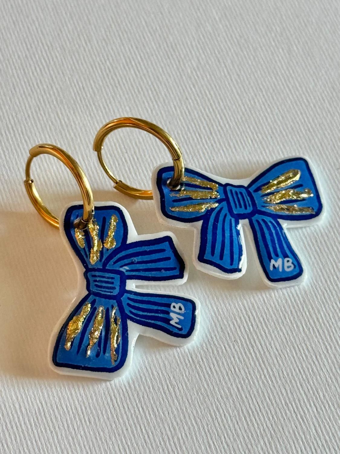 Bow Charm azul 